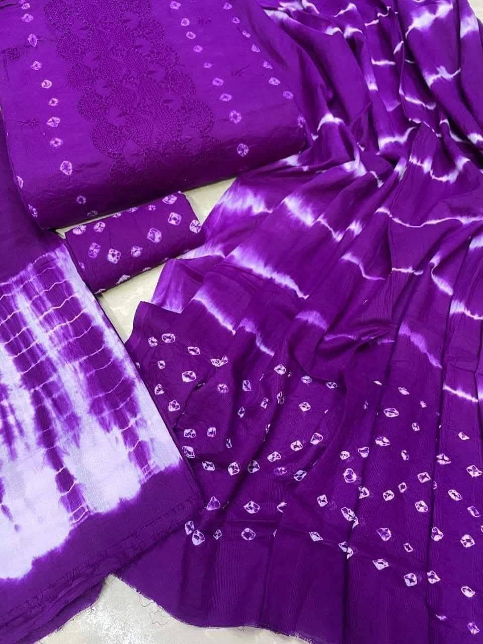 স্টার সিকুয়েন্স কৃষ্ণকলি বাটিক ( Dark Magenta )