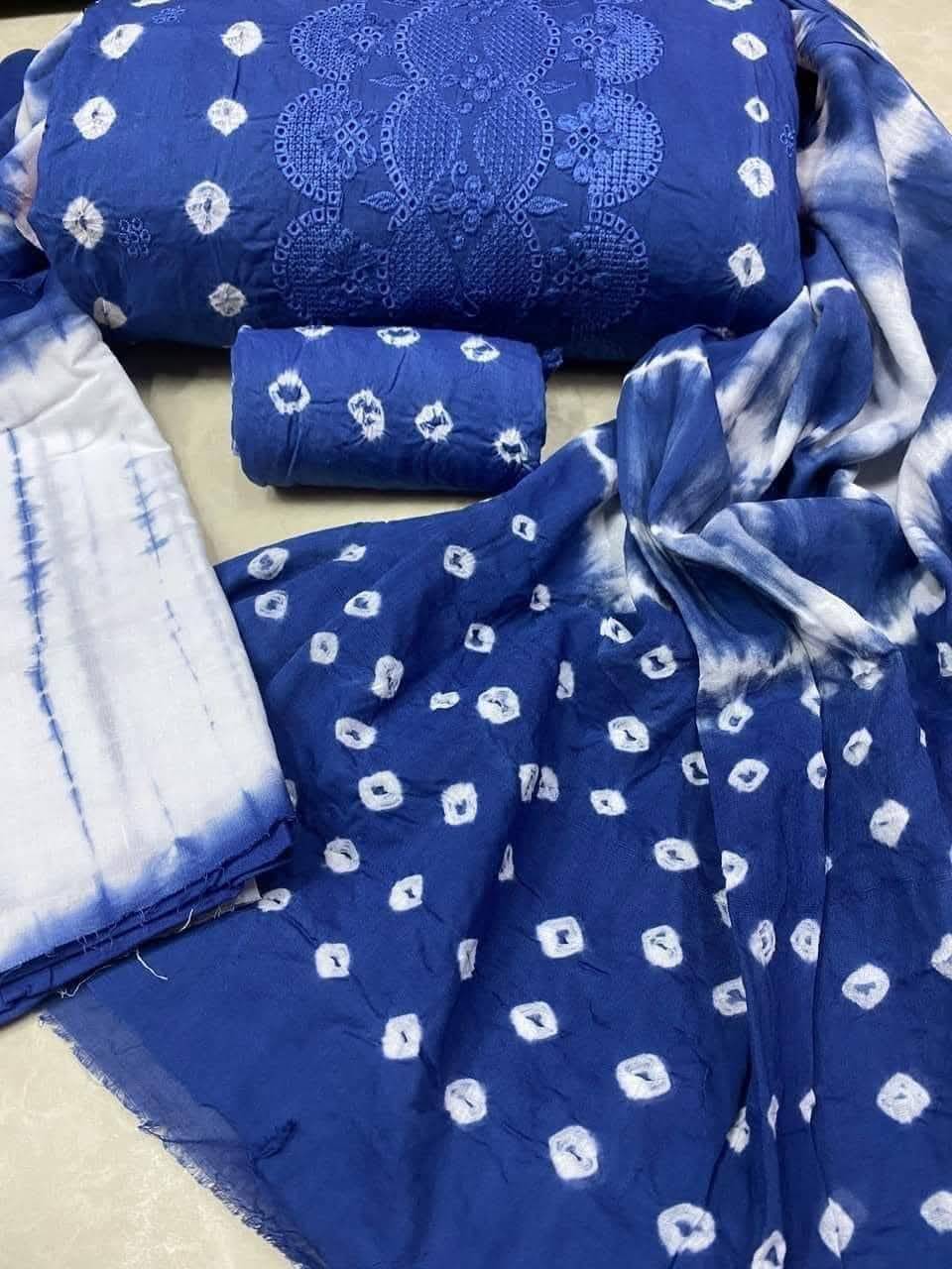 স্টার সিকুয়েন্স কৃষ্ণকলি বাটিক ( Cerulean Blue )
